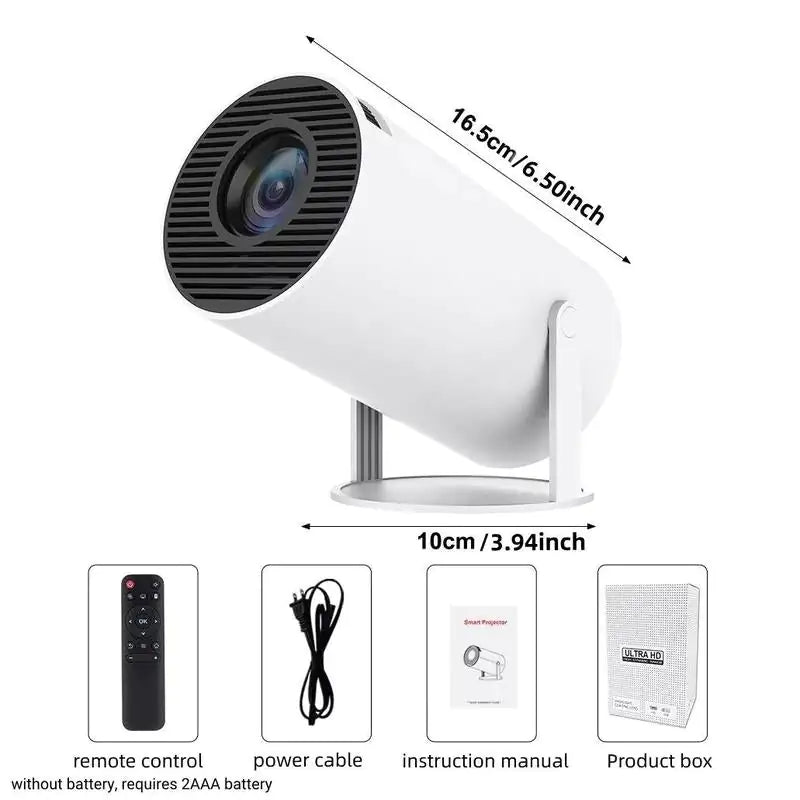 📽️PROYECTOR PORTATIL INTELIGENTE 5G WiFi + Bluetooth y control remoto