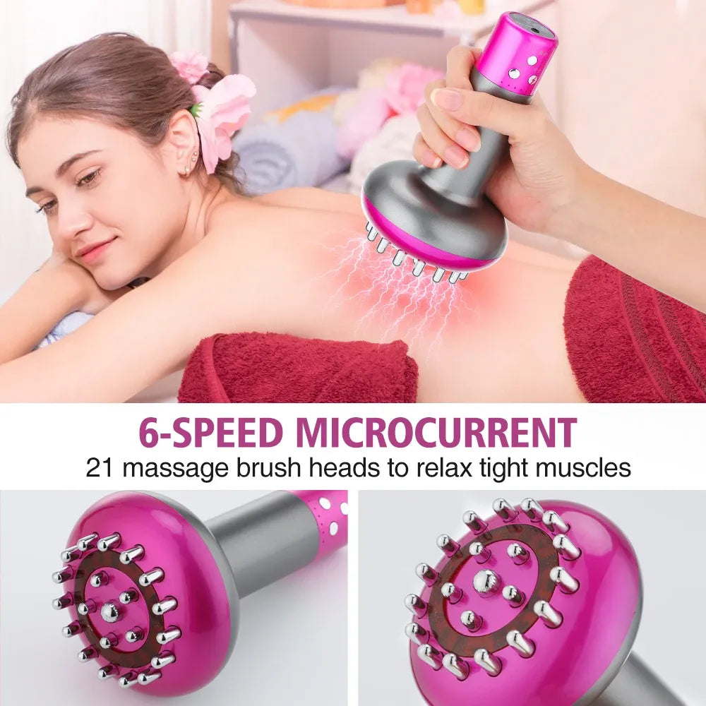 MASAJEADOR GUASHA CON TERAPIA DE CALOR EMS